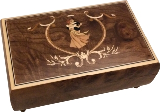 Dancing Bride & Groom Musical Jewellery Box